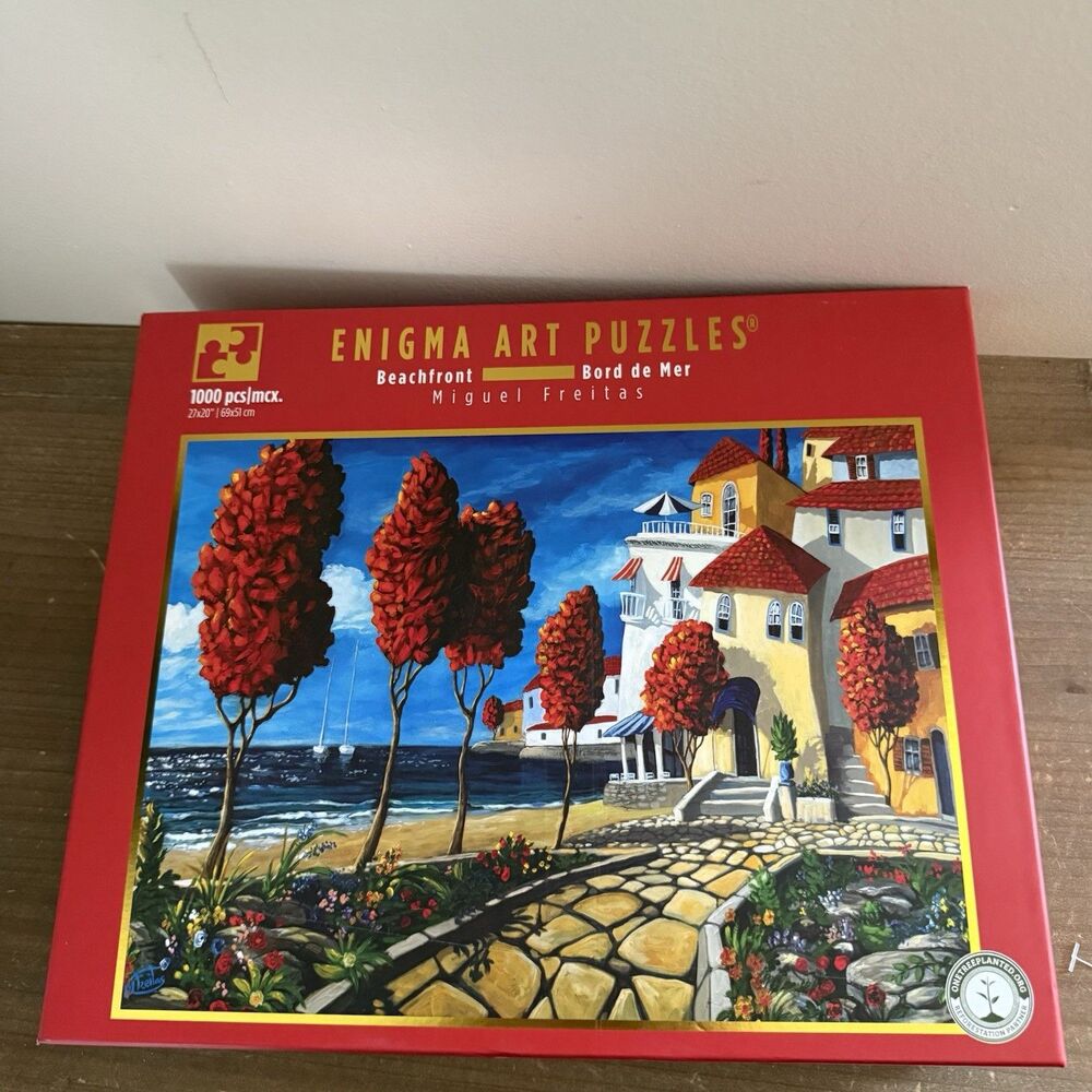 NEW Enigma Art Puzzles Beachfront Miguel Freitas 1000 Pieces Sealed New Jigsaw